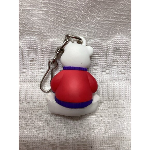 Avon Beary Christmas Snowglobe Zippers Pulls Teddy Bear New Old Stock Unused - Picture 5 of 7